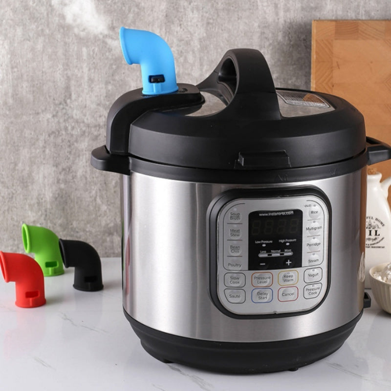 1pc Pressure Cooker Silicone Exhaust Pipe Pressure Cooker Silicone Steam Release Valve Pressure Cooker Exhaust Valve Diverte