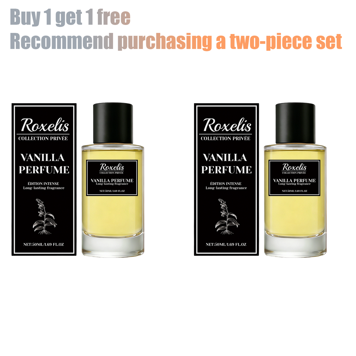 Roxelis soft vanilla light fragrance, long-lasting fragrance naturally lingers, emitting a gentle and skin friendly aroma