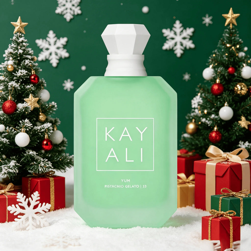Kayali Yum Pistachio Gelato 33 Eau De Parfum Long Lasting Fragrance Women Perfume Christmas Gift Box Luxury Green Perfume Bottle Holiday Present for Ladies