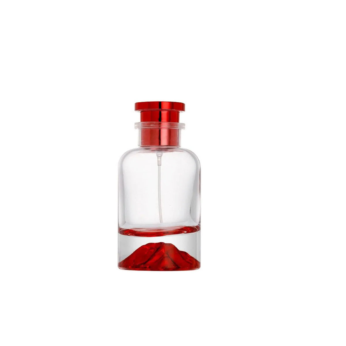 1pc 30ml 50ml 100ml Empty Perfume Bottle Clear Glass Round Snap Thick Bottom Mist Spray Atomizer Refill Bottles
