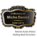 Personalized Memorial Plaque, Customized Engraved, Loved Ones Lost for Human or Pets Dog Cat Grave Markers, Remembaling Plaques