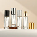 10/30pcs Empty 10/15/20/30ml Bayonet Perfume Bottles Clear Glass Spray Bottle With Crimp Sprayer Cosmetic Container Need A Tool