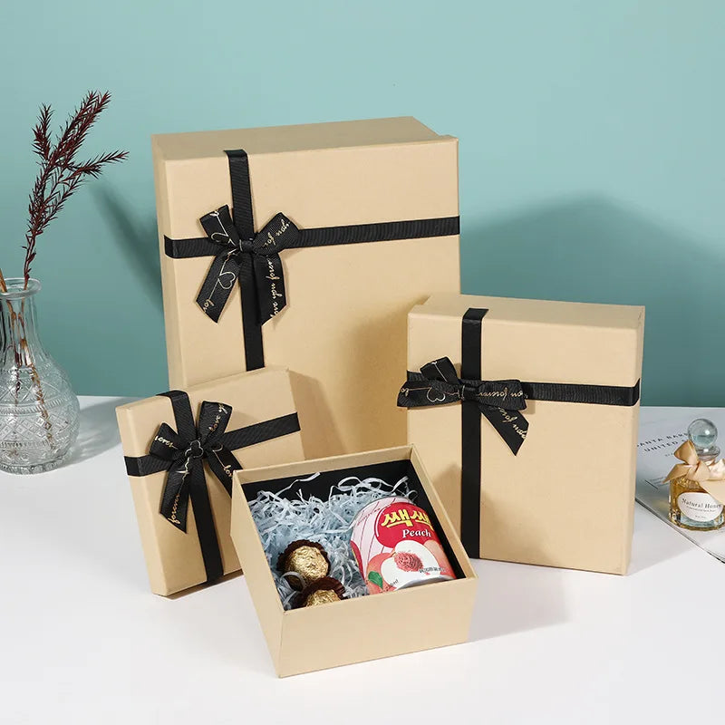 Gift Box with Lid Rigid Paper Packaging Box for Jewelry Perfume Cosmetics Clothing Wedding Gift Storage Box Retail Packaging Box
