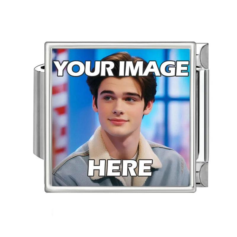 1PCS Photo Pictures Personalized Customized Italian Charms Link Fit 9mm Stainless Steel Bracelets Family Pets Image Custom Gifts