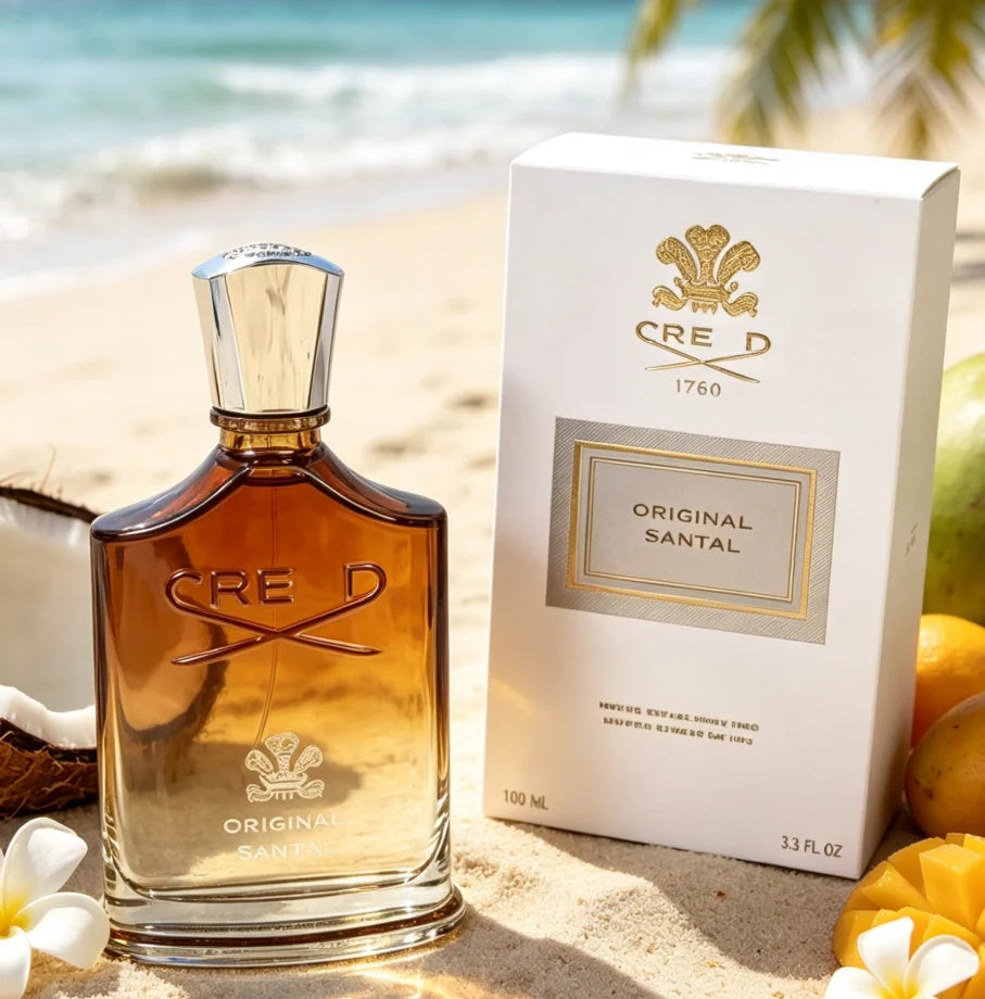 Cre.e.d Original Santal Neutral Perfume Spray, 3.4oz100ml, Oriental Wood Tone, High-Grade Black, Charming Fragrance, Mature And Steady, Suitable For Autumn And Winter, Gift Choice