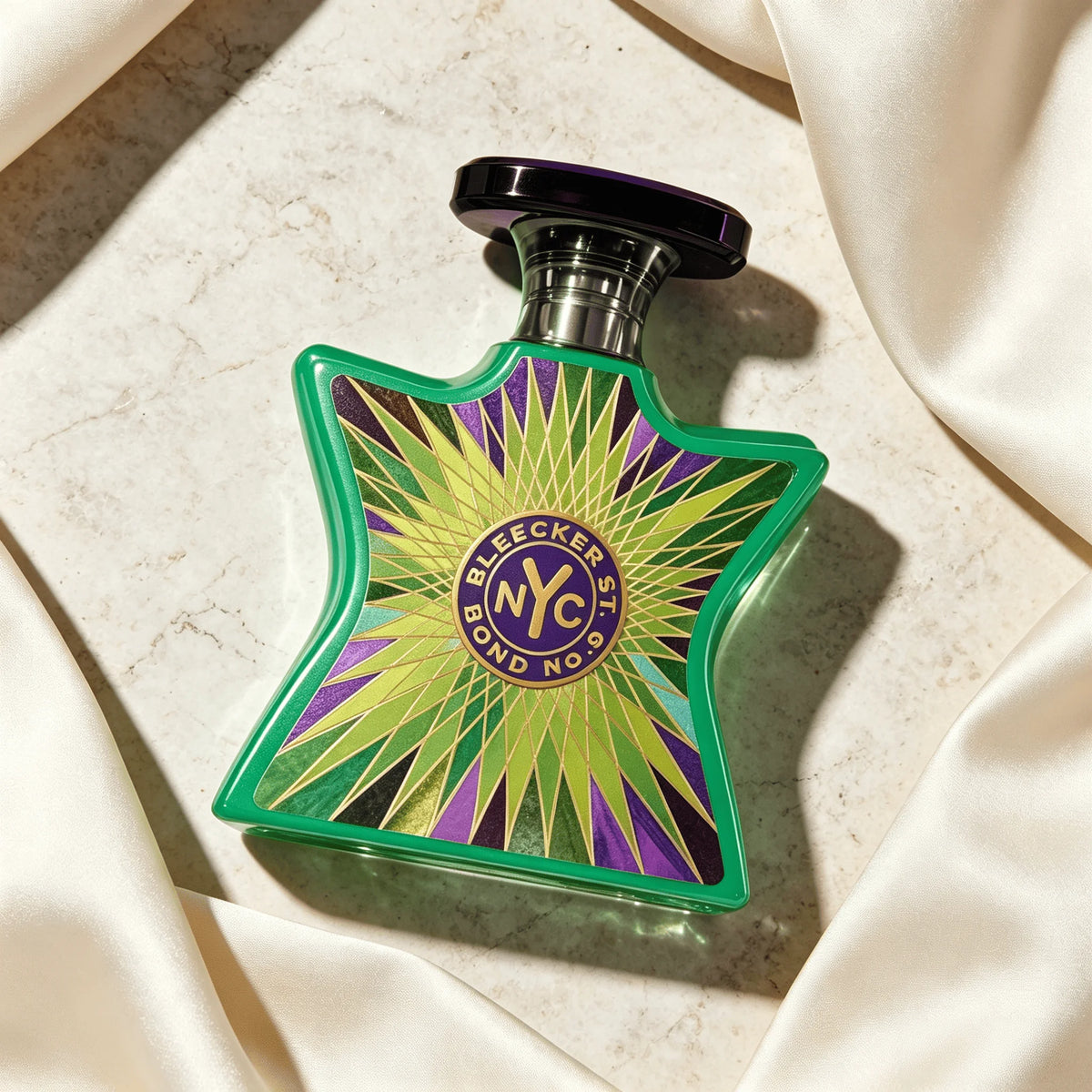 Bond No.9 NYC TriBeCa EDP Perfume For Unisex Crisp White Jasmine Floral Citrus Soft Musk Aroma Long Lasting Matte White Croc Embossed Star Shaped Bottle With Gold Nozzle Daily Dating Wedding Present