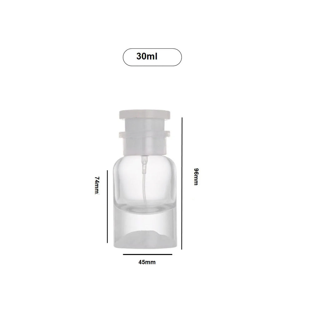 1pc 30ml 50ml 100ml Empty Perfume Bottle Clear Glass Round Snap Thick Bottom Mist Spray Atomizer Refill Bottles
