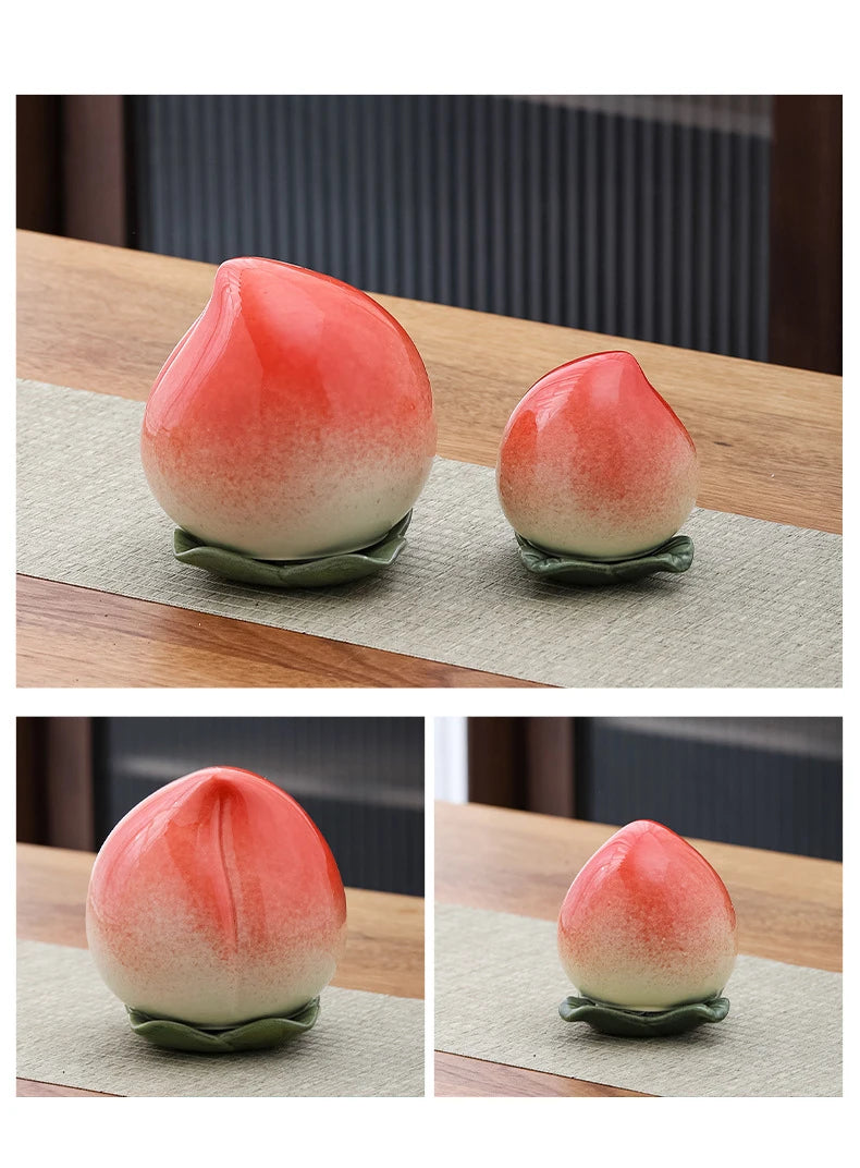Creative Pumpkin Fruit Shape Ceramic Storage Jar Cosmetics Perfume Sealed Jar Kitchen Food Seasoning Tank Storage Box Home Decor
