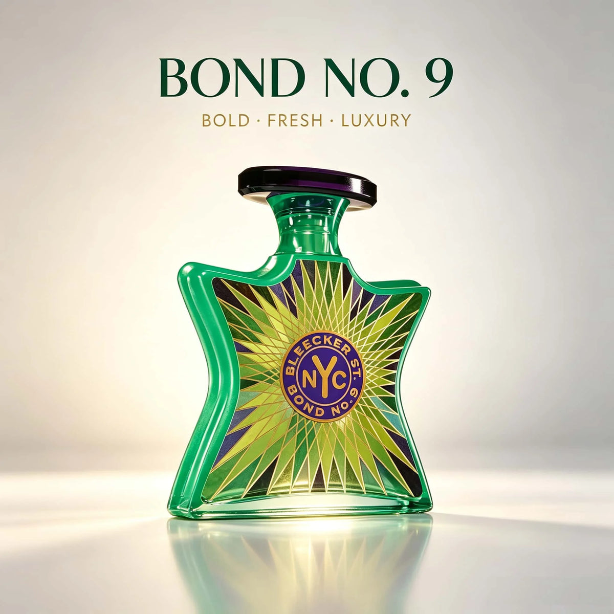 Bond No.9 NYC TriBeCa EDP Perfume For Unisex Crisp White Jasmine Floral Citrus Soft Musk Aroma Long Lasting Matte White Croc Embossed Star Shaped Bottle With Gold Nozzle Daily Dating Wedding Present