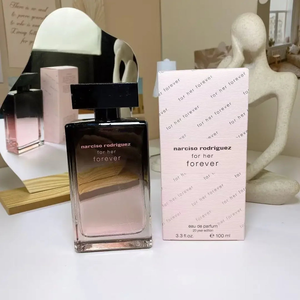 100ml Elegante musk floral eau de toilette para mulheres, perfume de garrafa rosa de luxo, fragrância dia para noite