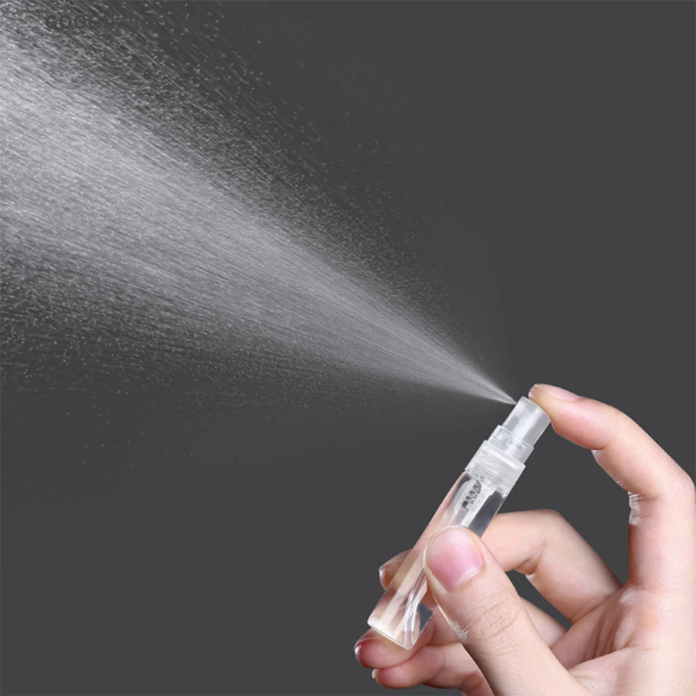 100pcs 2ml 3ml 5ml 10ml Mini Perfume Bottle Mist Spray Bottle Empty Clear Atomizer Glass Vials Portable Perfume Sample Bottle