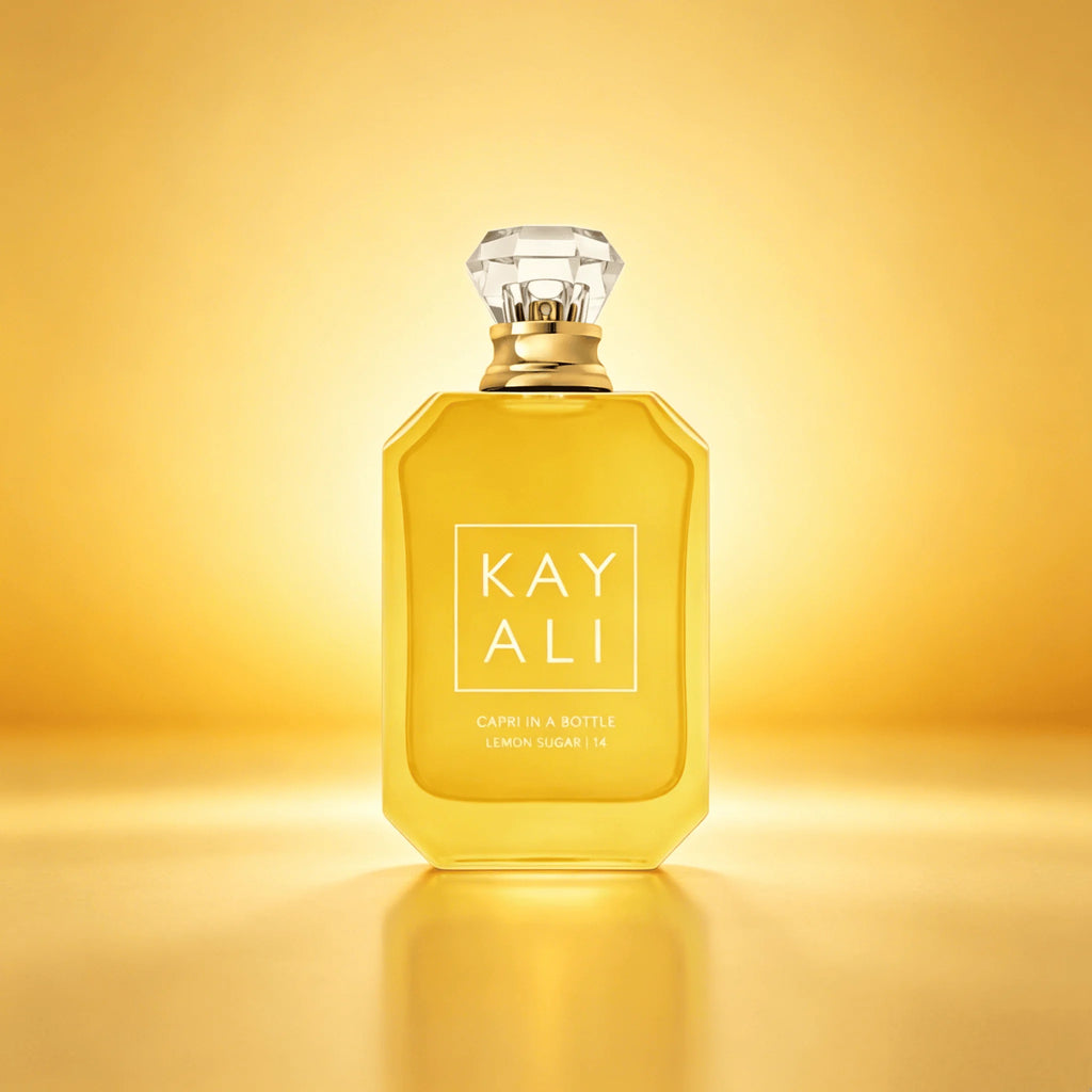 Luxury Kayali  (14)  Capri In A Bottle Lemon Sugar  EDP Perfume for Women Fresh Sweet Lemon Citrus Aroma Long Lasting Fragrance Golden Glass Perfume Bottle Daily Summer Present