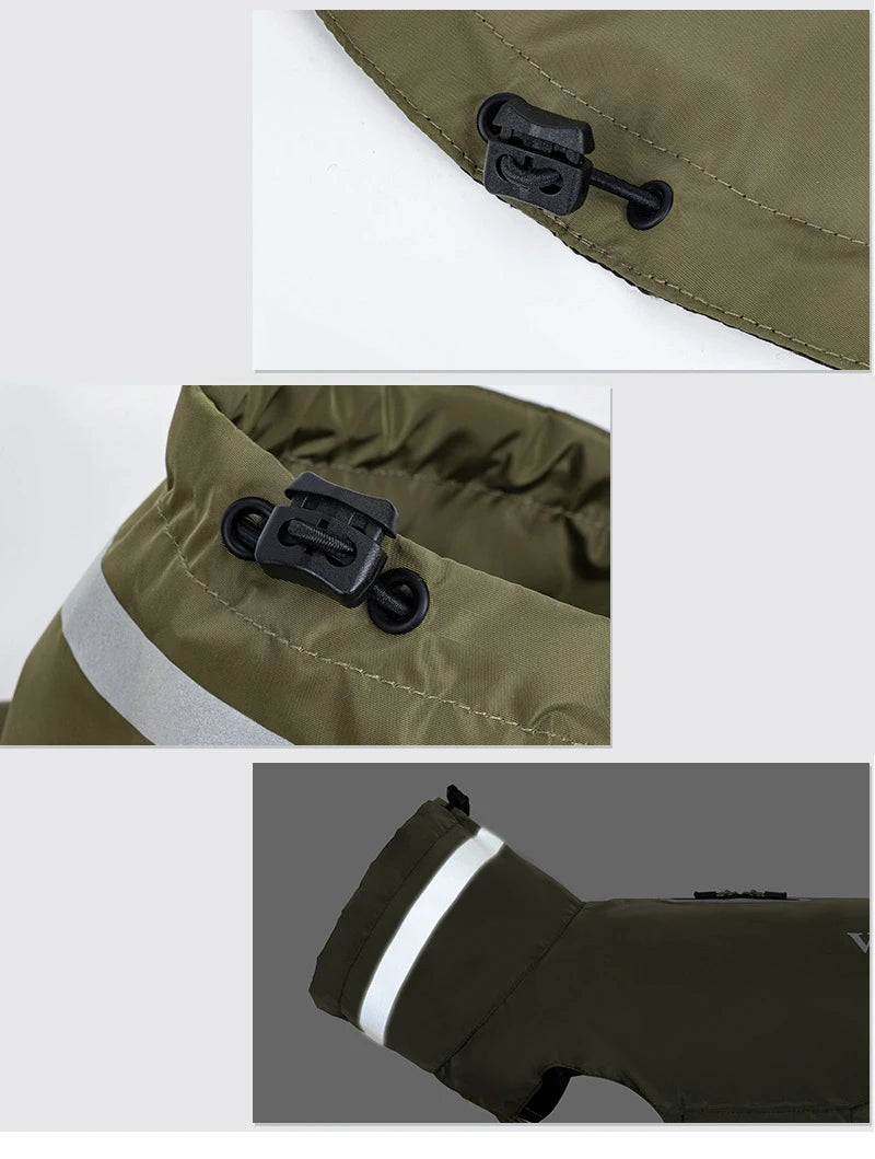 Teddy Schnauzer Dog Raincoat With Anti Adhesive Velcro And Reflective Strape Pet Outdoor Small Medium Hoodie Pets Raincoat