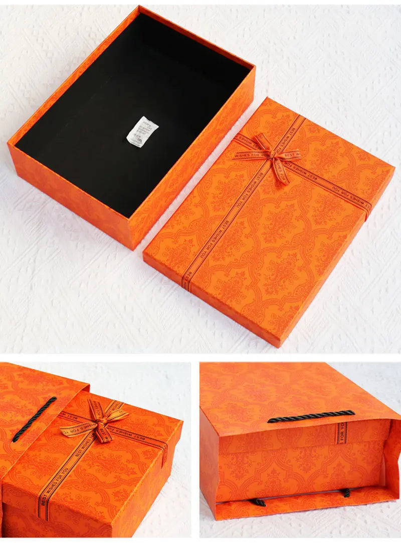 Gift Box with Lid Rigid Paper Packaging Box for Jewelry Perfume Cosmetics Clothing Wedding Gift Storage Box Retail Packaging Box