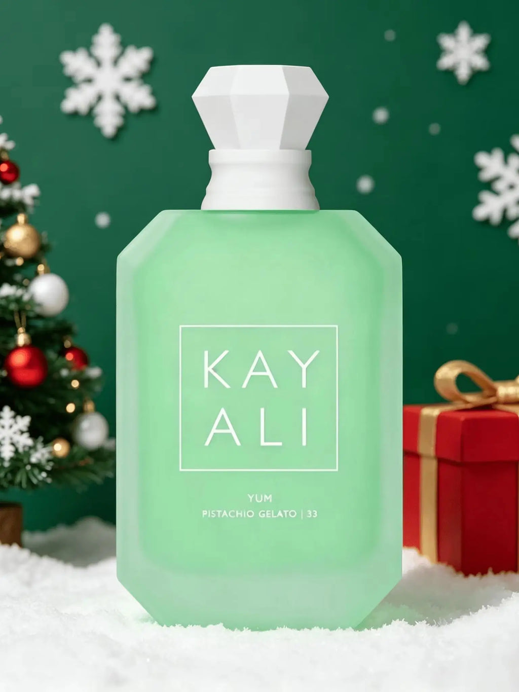 Kayali Yum Pistachio Gelato 33 Eau De Parfum Long Lasting Fragrance Women Perfume Christmas Gift Box Luxury Green Perfume Bottle Holiday Present for Ladies