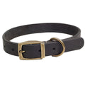 Leather Dog Collar Heavy Duty Hardware Dog Collars Full Grain Ultra Soft and Comfort Genuine Cowhide Collar for Puppy Large Pets