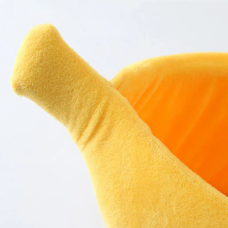 Yellow Banana Cat Dog Bed Cute Puppy Pad Kennel Warm Soft Pet For Cats Supplies Kitten Rabbit House Pets Cats Supplies