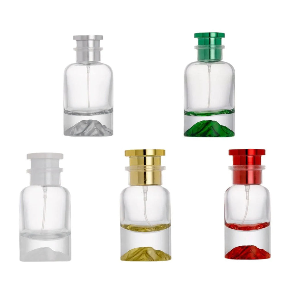 1pc 30ml 50ml 100ml Empty Perfume Bottle Clear Glass Round Snap Thick Bottom Mist Spray Atomizer Refill Bottles
