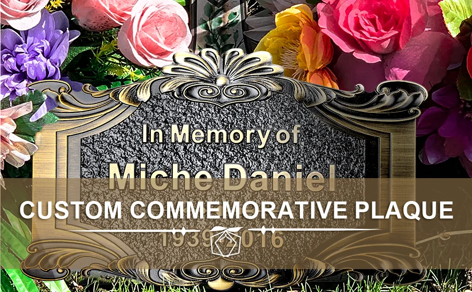 Personalized Memorial Plaque, Customized Engraved, Loved Ones Lost for Human or Pets Dog Cat Grave Markers, Remembaling Plaques