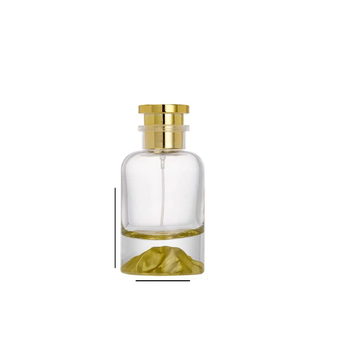 1pc 30ml 50ml 100ml Empty Perfume Bottle Clear Glass Round Snap Thick Bottom Mist Spray Atomizer Refill Bottles