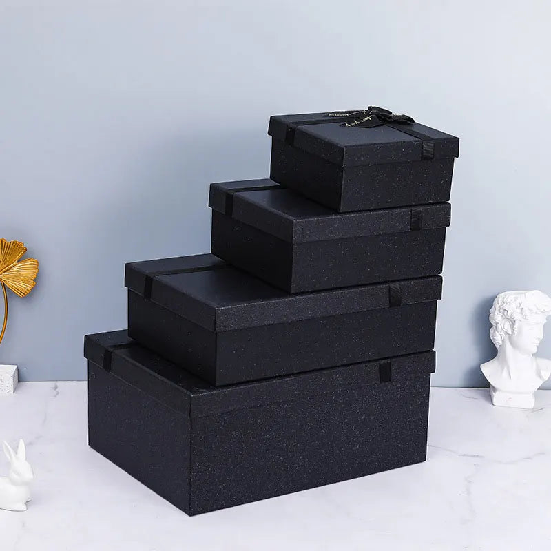 Gift Box with Lid Rigid Paper Packaging Box for Jewelry Perfume Cosmetics Clothing Wedding Gift Storage Box Retail Packaging Box