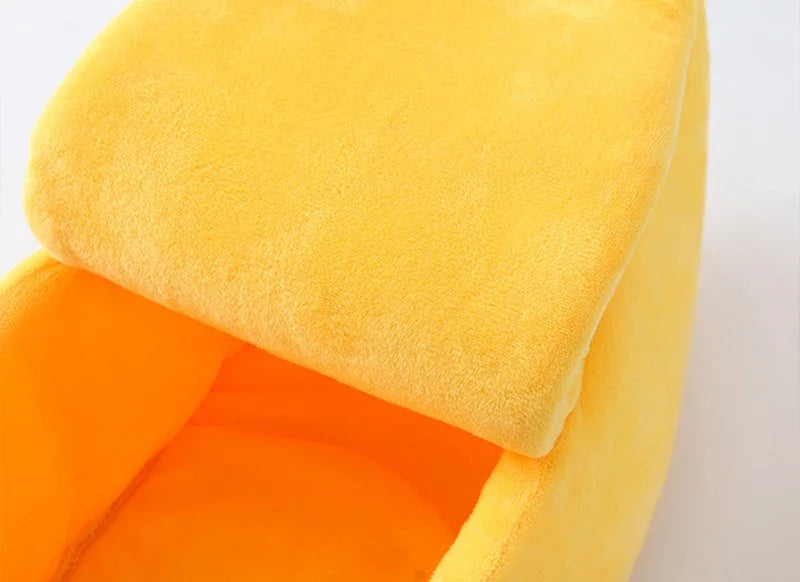 Yellow Banana Cat Dog Bed Cute Puppy Pad Kennel Warm Soft Pet For Cats Supplies Kitten Rabbit House Pets Cats Supplies