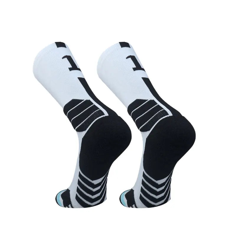 High Quality Elite Basketball Socks Compression Men's Cycling Socks With Number Adults Towel Bottom Outdoor Sports Socks Unisex