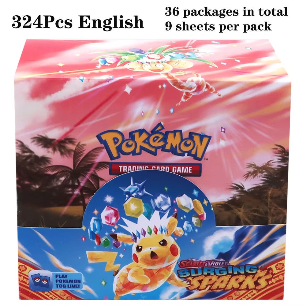 Latest 324 Pok é mon cards/set Evolution Sky TEAM UP Darkness Ablaze SUN MOON Evolution English Booster Battle Trading Card