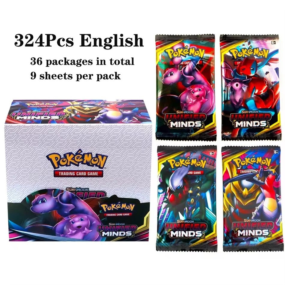 Latest 324 Pok é mon cards/set Evolution Sky TEAM UP Darkness Ablaze SUN MOON Evolution English Booster Battle Trading Card