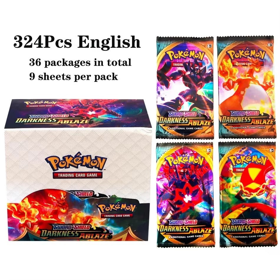 Latest 324 Pok é mon cards/set Evolution Sky TEAM UP Darkness Ablaze SUN MOON Evolution English Booster Battle Trading Card