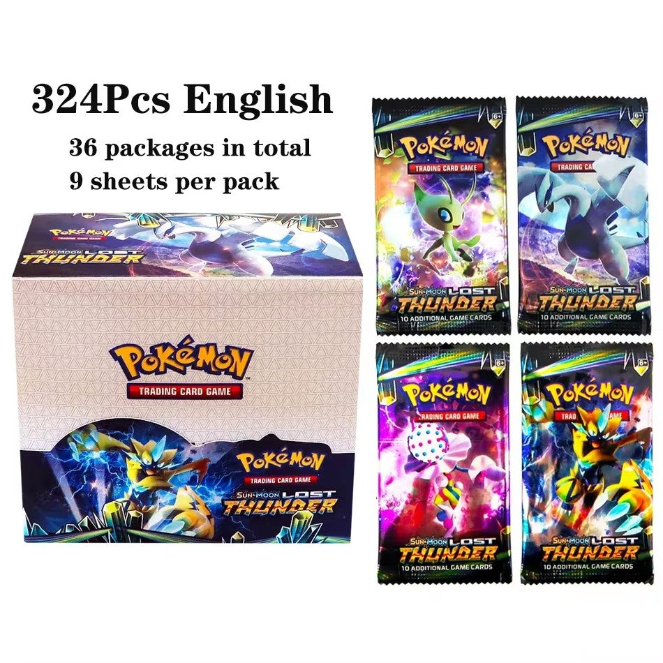Latest 324 Pok é mon cards/set Evolution Sky TEAM UP Darkness Ablaze SUN MOON Evolution English Booster Battle Trading Card