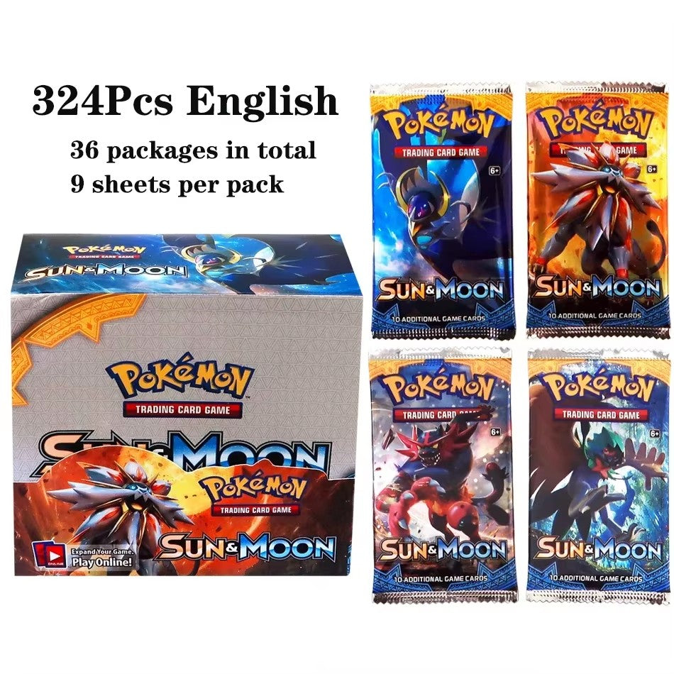 Latest 324 Pok é mon cards/set Evolution Sky TEAM UP Darkness Ablaze SUN MOON Evolution English Booster Battle Trading Card