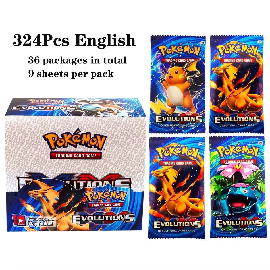 Latest 324 Pok é mon cards/set Evolution Sky TEAM UP Darkness Ablaze SUN MOON Evolution English Booster Battle Trading Card