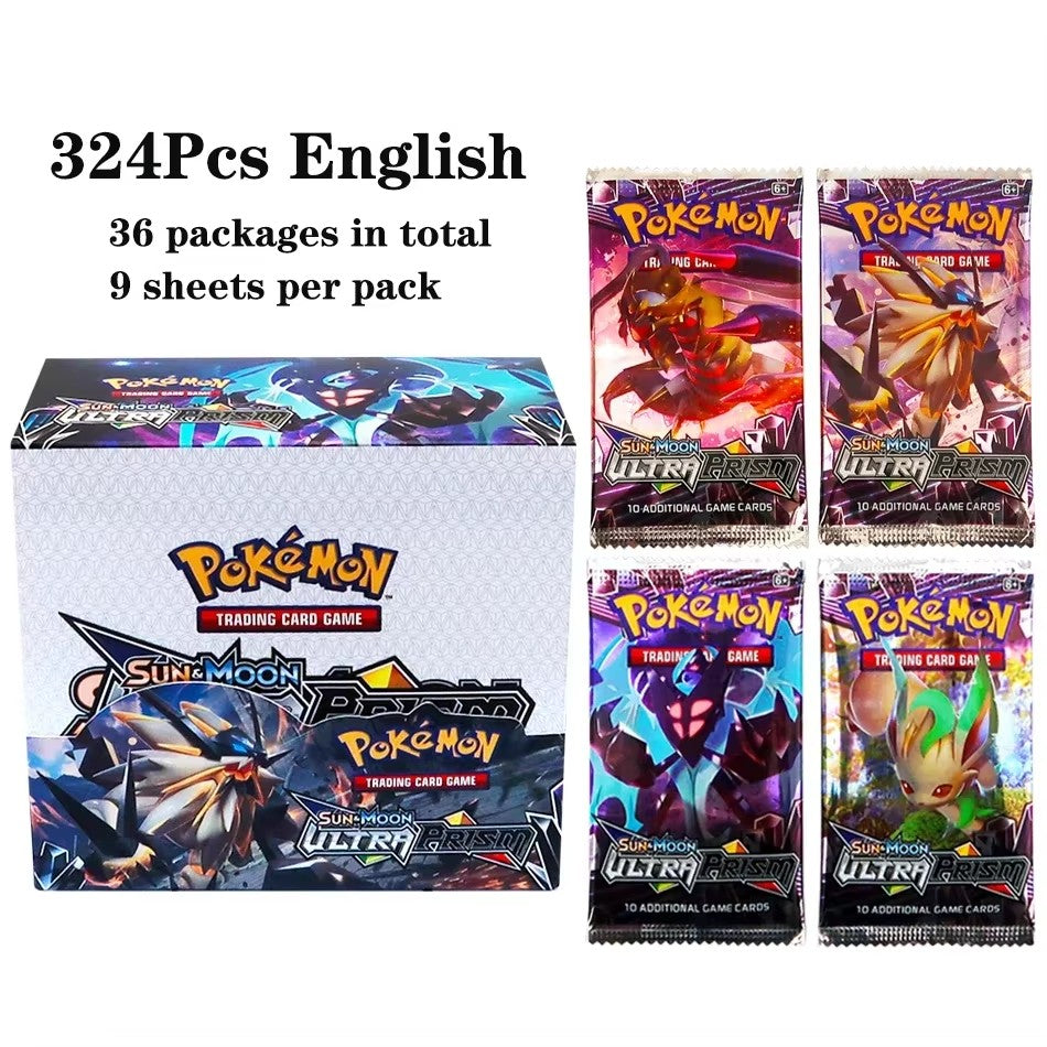 Latest 324 Pok é mon cards/set Evolution Sky TEAM UP Darkness Ablaze SUN MOON Evolution English Booster Battle Trading Card