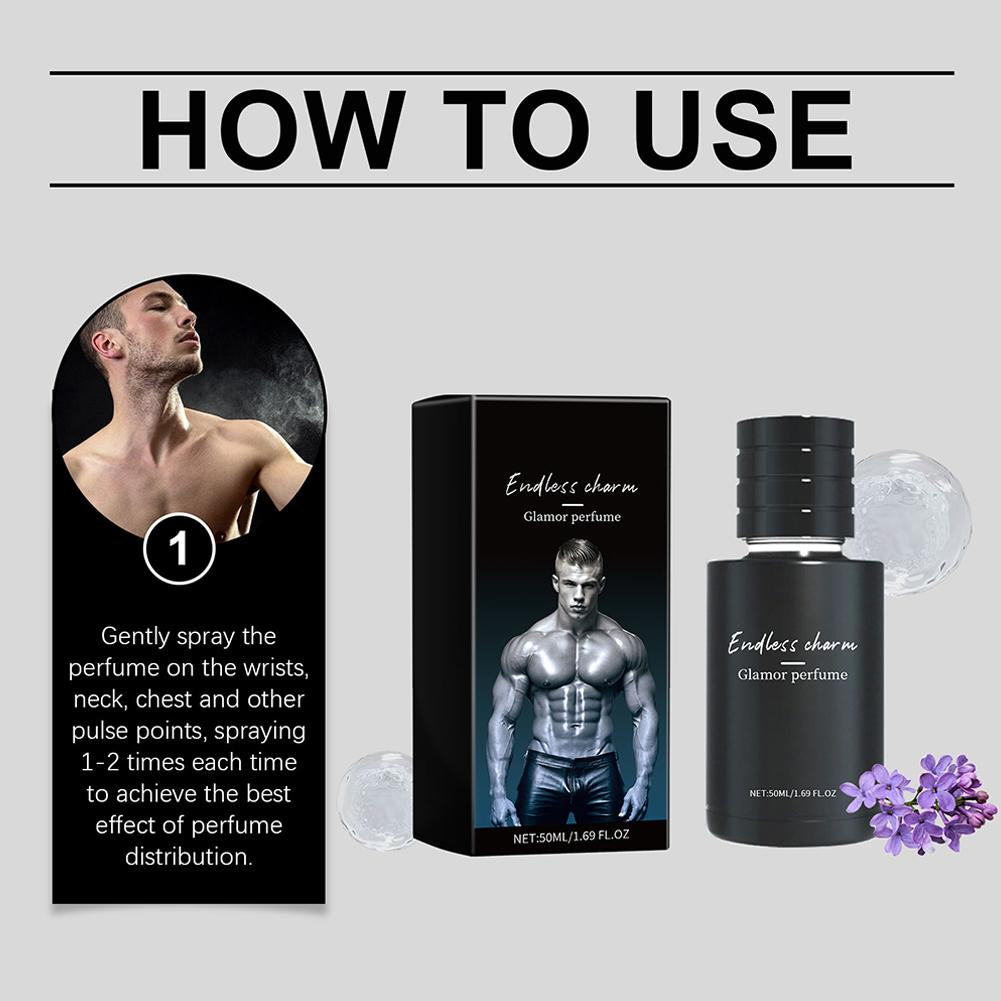 Men's Body Fragrance Spray,Long Lasting Enhance Attractiveness & Confidence Portable Dating Fragrance Body Spray, Rich Layered